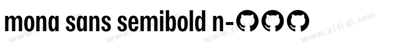 mona sans semibold n字体转换